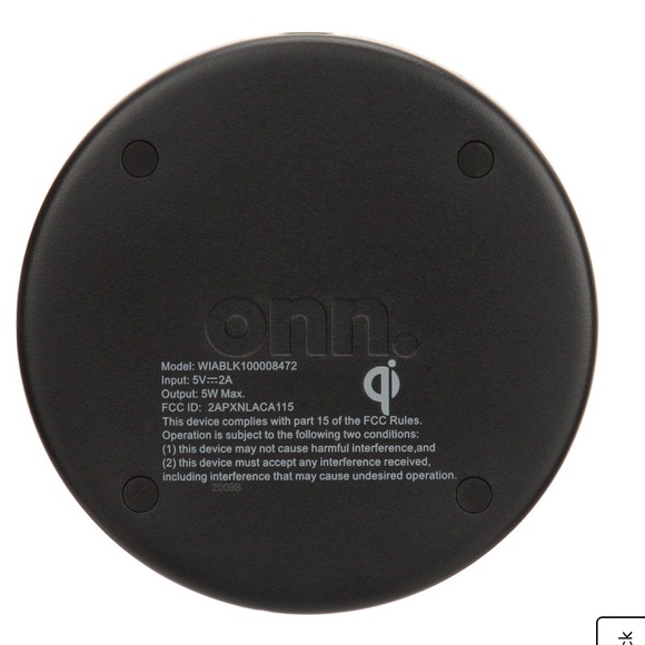 onn. 5W Wireless Charging Pad, Black,Brand New - Picture 4 of 7